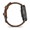 Garmin Venu 4 45mm GPS Smartwatch with Black Silicone and Brown Leather Bands - Brown thumbnail 5