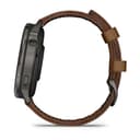 Garmin Venu 4 45mm GPS Smartwatch with Black Silicone and Brown Leather Bands - Brown thumbnail 8