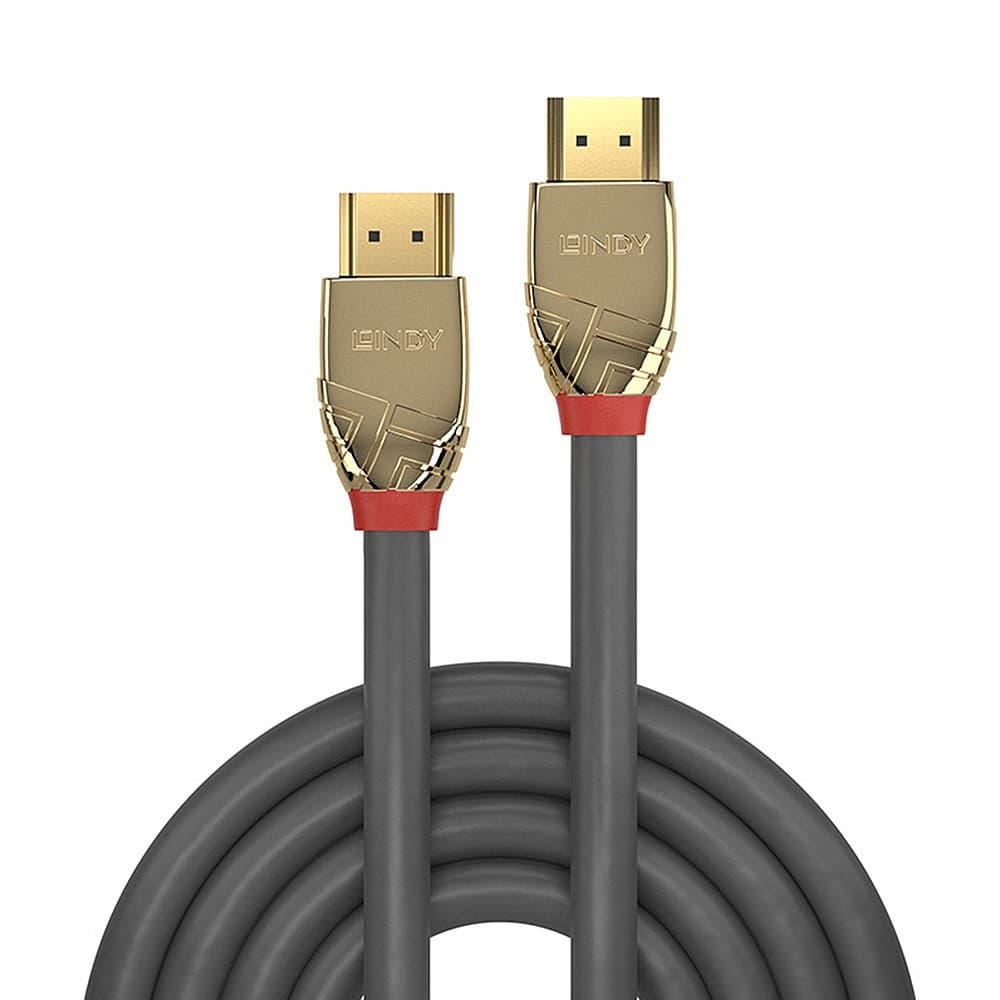 Lindy 5m Ultra High Speed HDMI Cable, Gold Line - Image 2