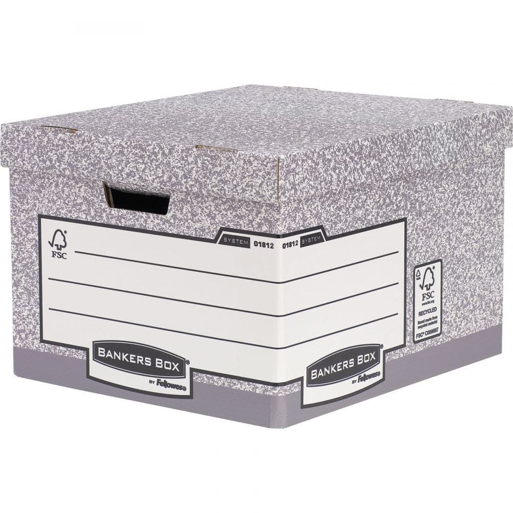 Bankers Box FSC System Large Heavy Duty Storage Box Pack of 10 - Image 1