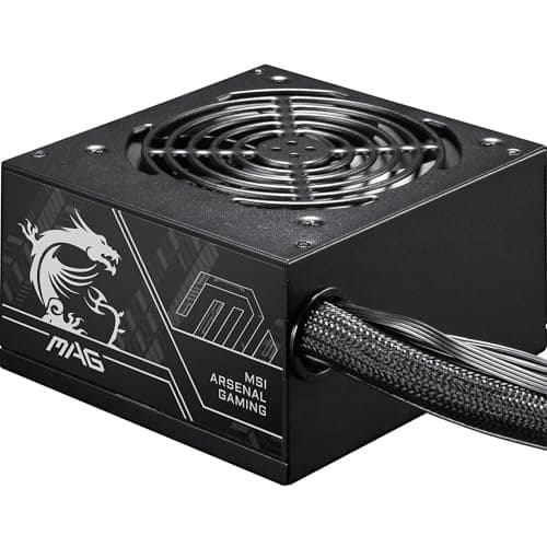 MSI MAG A650BN PCIE5 II Power Supply Unit, 650W, 80 PLUS Bronze, ATX 3.1, PCIe 5.1 GPU Support, Native 12V-2x6, Dual-color 12V-2x6 connector, ATX PSU, Black Flat Cables - Image 2