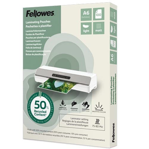 Fellowes 100143438 laminator pouch 100 pc(s) - Image 1