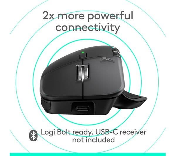LOGITECH MX Master 4 Wireless Mouse Space Black - Image 6