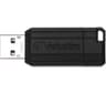 VERBATIM PinStripe USB 2.0 Memory Stick - 128 GB, Black