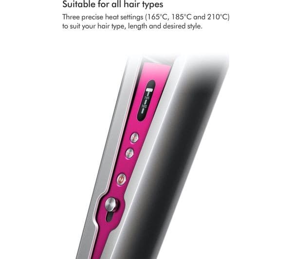 DYSON Corrale Hair Straightener - Black Nickel & Fuchsia - Image 2