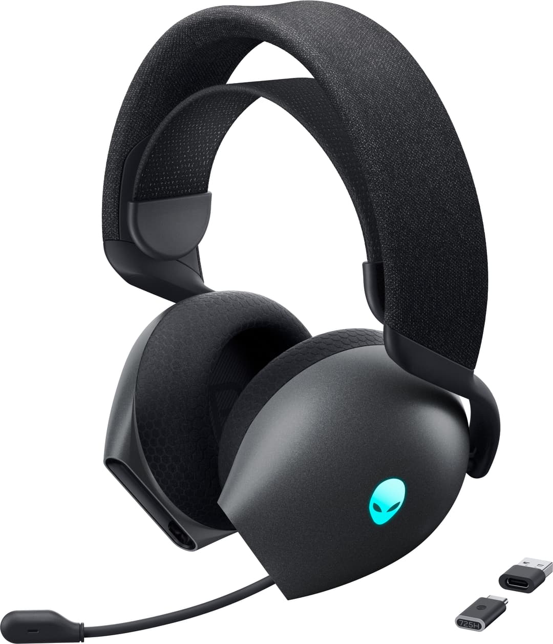 Alienware AW725H Tri-Mode Wireless Gaming Headset - Dark Side of the Moon - Image 1