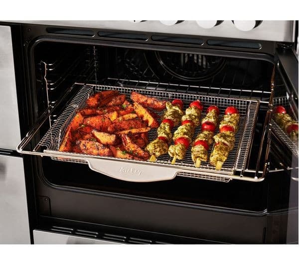 BELLING Cookcentre 90E Electric Ceramic Range Cooker - Stainless Steel & Chrome - Image 4