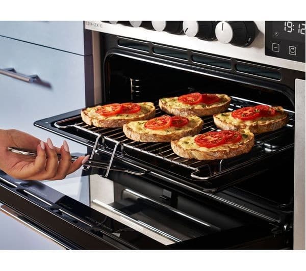 BELLING Cookcentre 90E Electric Ceramic Range Cooker - Stainless Steel & Chrome - Image 6