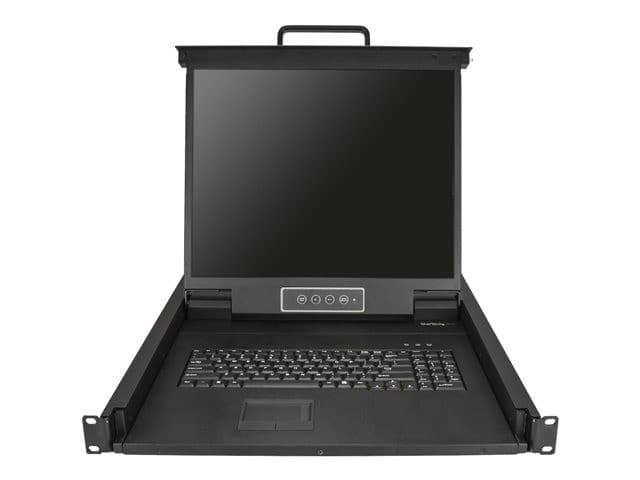 StarTech.com Rackmount KVM Console, Single Port VGA KVM with 19" LCD Monitor for Server Rack, Fully Featured Universal 1U LCD KVM Drawer with Cables & Hardware, USB Support, 50,000 MTBF - LCD KVM Concole Drawer (RKCONS1901) - KVM console - 19" - Image 2