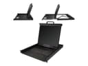 StarTech.com Rackmount KVM Console, Single Port VGA KVM with 19" LCD Monitor for Server Rack, Fully Featured Universal 1U LCD KVM Drawer with Cables & Hardware, USB Support, 50,000 MTBF - LCD KVM Concole Drawer (RKCONS1901) - KVM console - 19" thumbnail 4