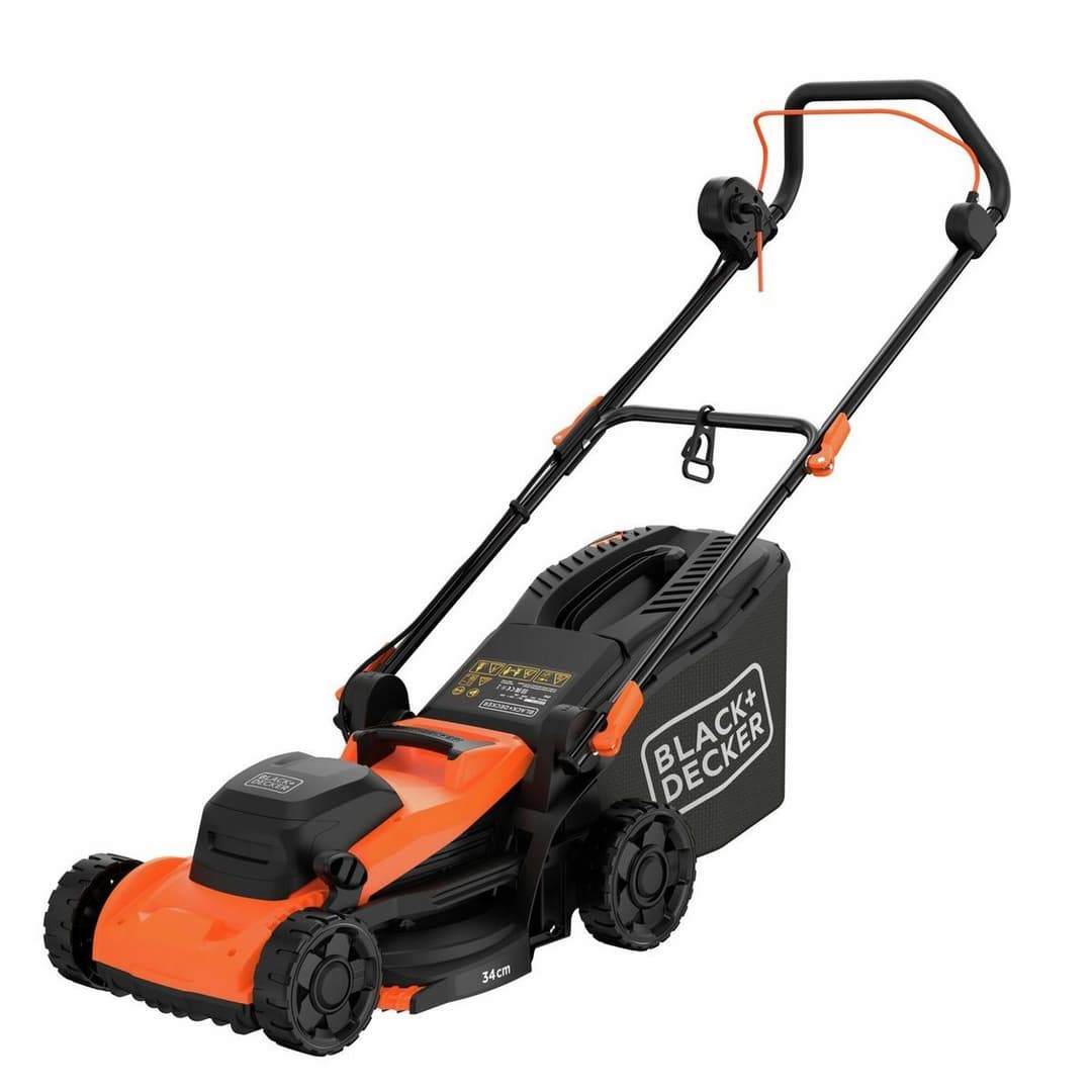Black+Decker BEMWP340-GB 34cm Corded Rotary Lawnmower -1400W - Image 1