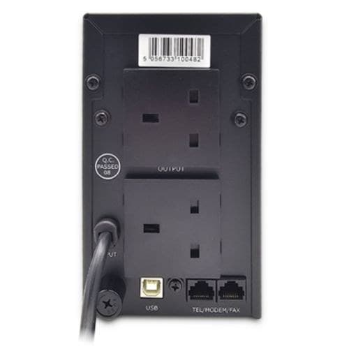 VIDA Armour 650VA uninterruptible power supply (UPS) Line-Interactive 0.65 kVA 390 W 2 AC outlet(s) - Image 3