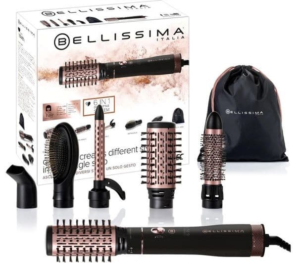 BELLISSIMA Italia Ceramic 6 In 1 Hair Styler - Black & Gold - Image 4