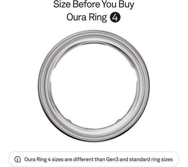 Oura Ring 4 Size 5 Silver - Image 2