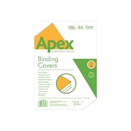 Fellowes - A4 (210 x 297 mm) - clear - 100 pcs. binding cover - for Fellowes Star+ 150  Starlet 90 - Image 1