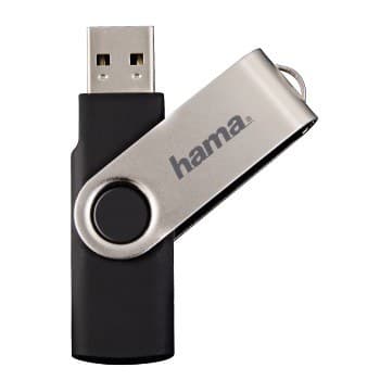 Hama Rotate USB 2.0 Flash Drive USB Type-A Black/Silver - 32GB - Image 4
