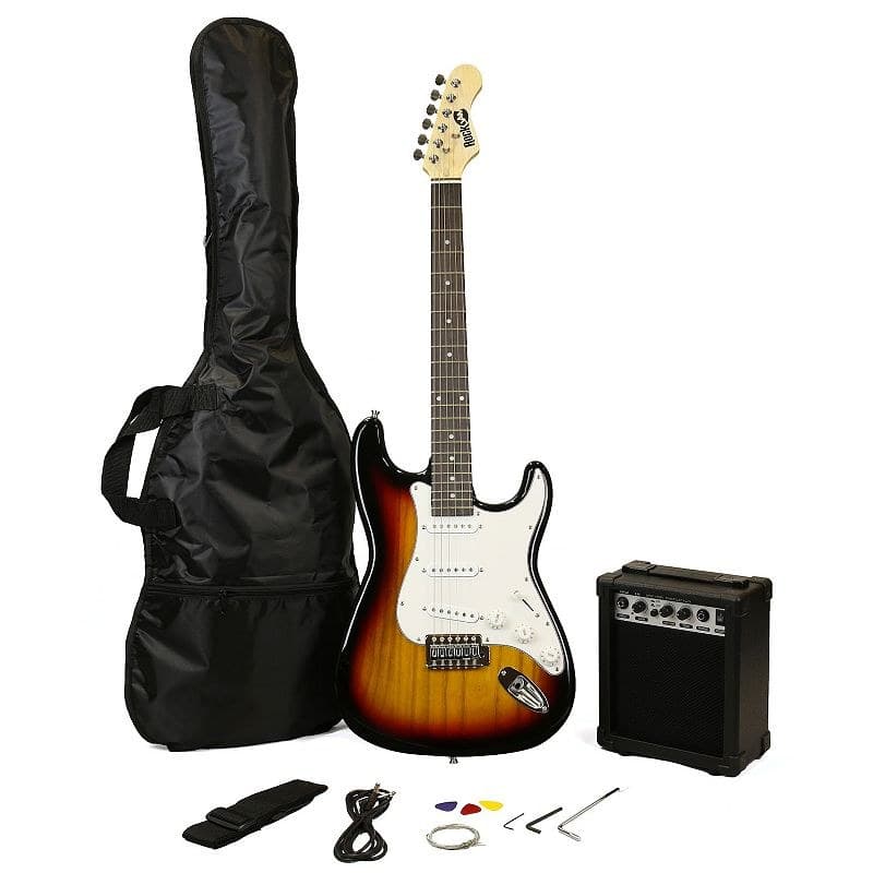 Rock Jam Guitar Superkit 10W Amp, Yellow - Image 1