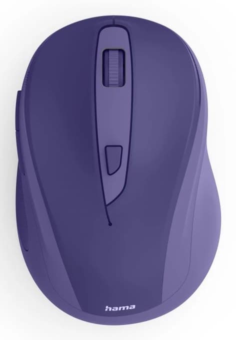 Hama WM-400 Office Mouse, Right-hand, RF Wireless, Optical, 1600 DPI - Purple - Image 1