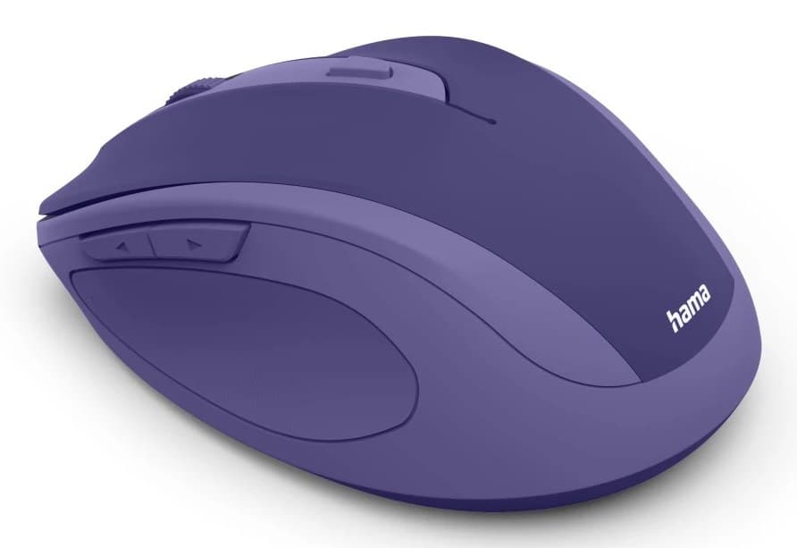 Hama WM-400 Office Mouse, Right-hand, RF Wireless, Optical, 1600 DPI - Purple - Image 3