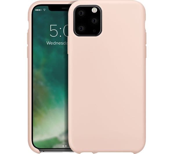 XQISIT iPhone 11 Pro Max Silicone Case - Pink - Image 1
