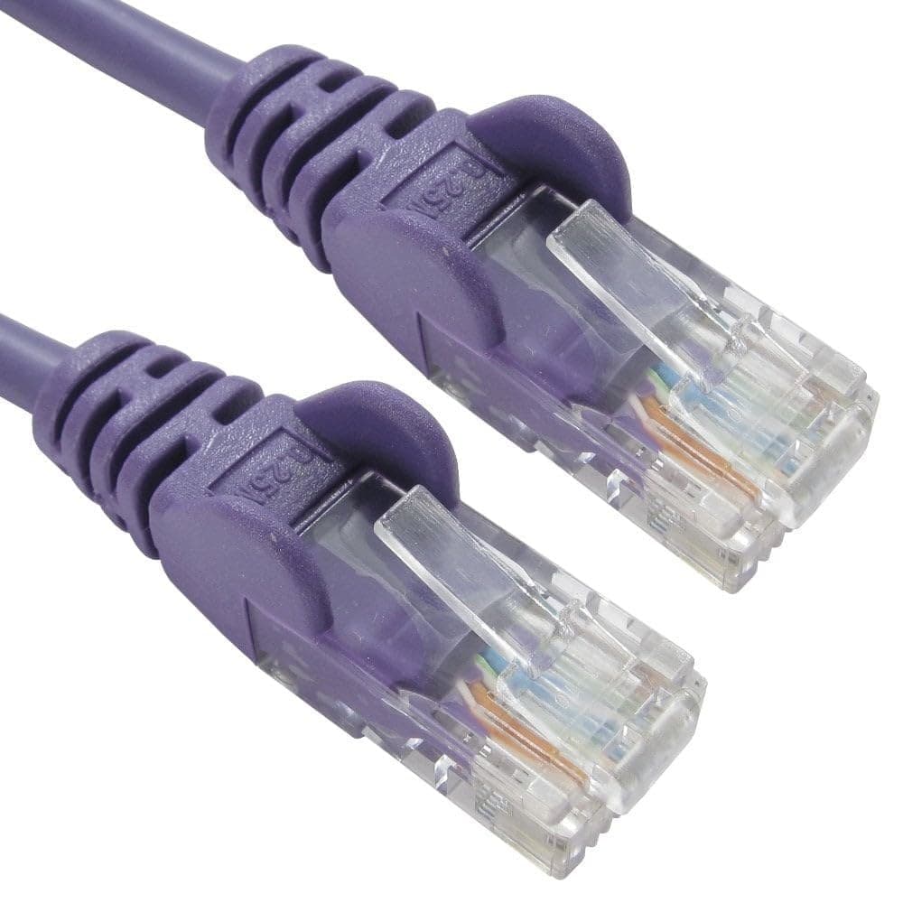 Cables Direct 10m CAT5E Patch Cable (Violet) - Image 1
