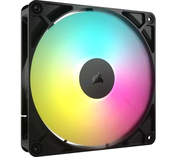 CORSAIR RS140 ARGB PWM 140 mm Case Fan - Black, Single - Image 1