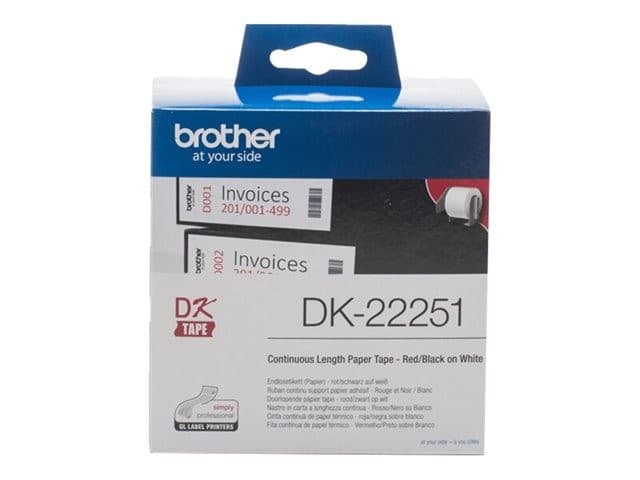 Brother DK22251 - label continuous paper - 1 roll(s) - Roll (6.2 cm x 15.24 m) - Image 5