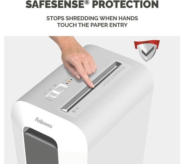 FELLOWES Powershred LX65 Cross Cut Paper Shredder - White - Image 4