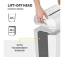 FELLOWES Powershred LX65 Cross Cut Paper Shredder - White thumbnail 6