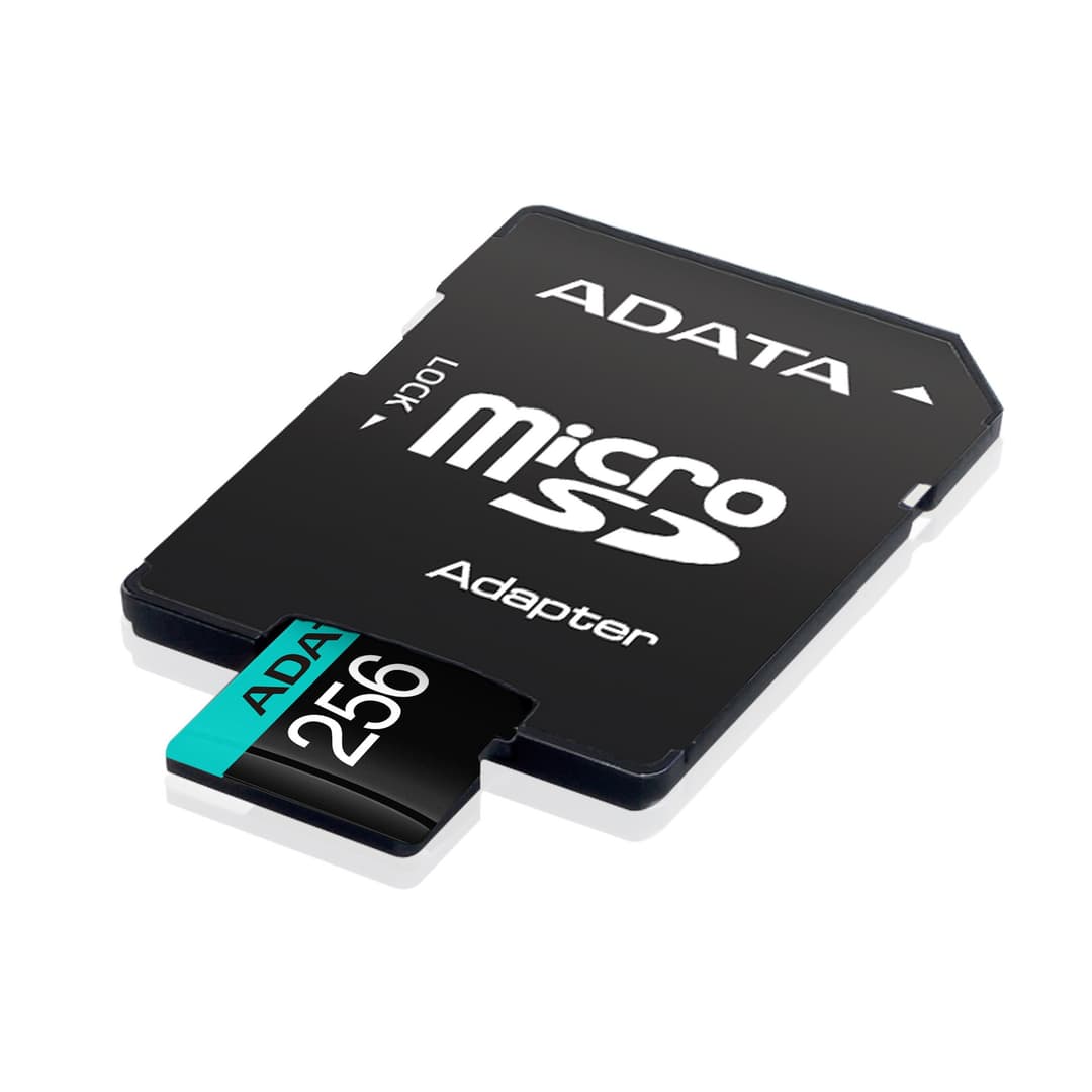 256GB AData Premier Pro microSDXC CL10 UHS-I U3 V30 A2 Memory Card with SD Adapter - Image 3