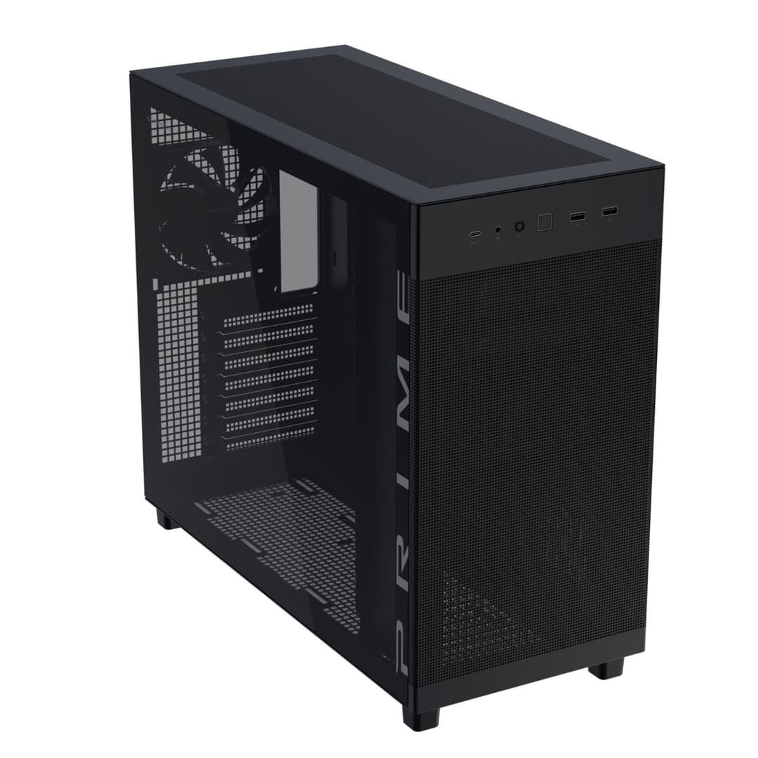 ASUS Prime AP303 Tempered Glass Mid-Tower PC Case - Black - Image 3