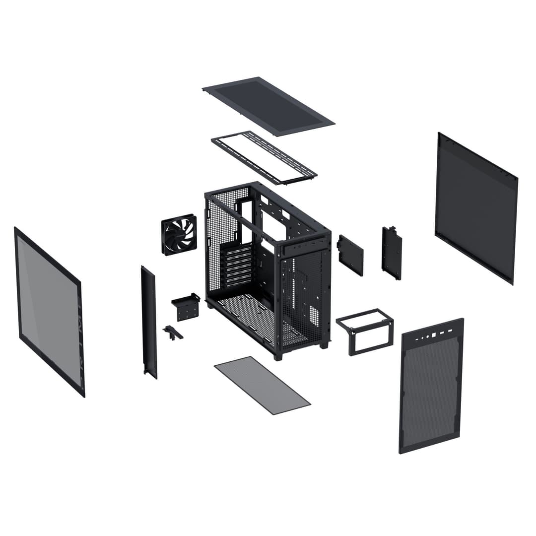 ASUS Prime AP303 Tempered Glass Mid-Tower PC Case - Black - Image 9