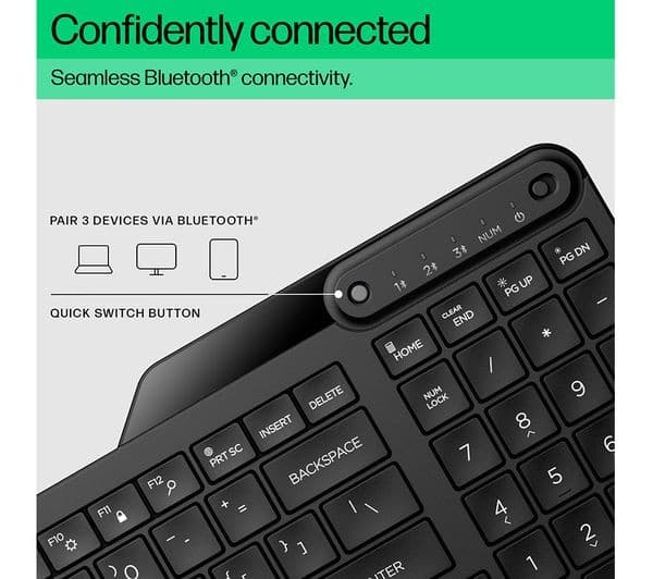 HP 460 Wireless Keyboard Black - Image 4
