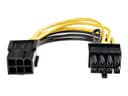 StarTech 6 Pin to 8 Pin PCIe Power Adapter Yellow thumbnail 2