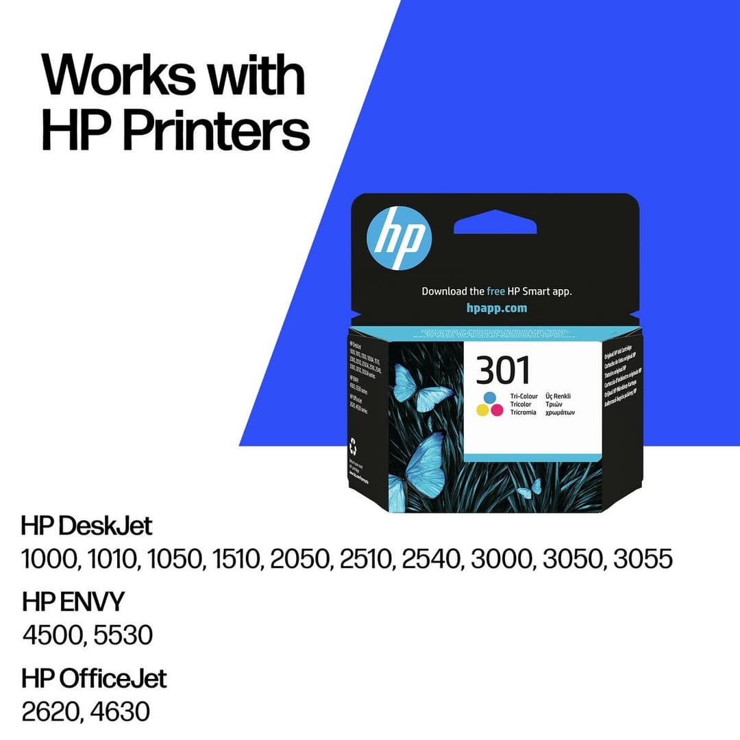 HP 301 Original Ink Cartridge - Colour - Image 2