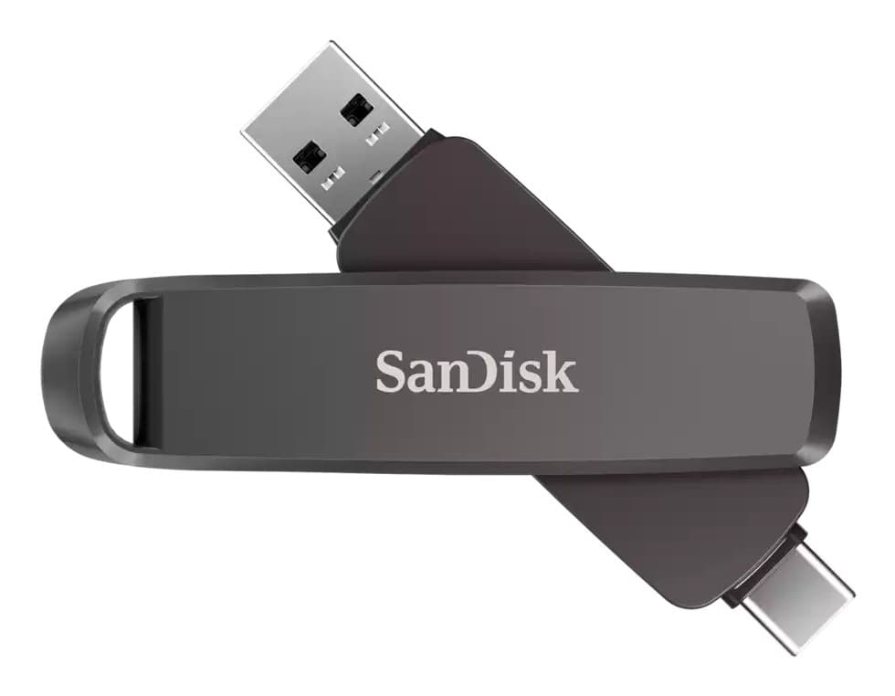 SanDisk SDDDE1-512G-G46 USB flash drive 512 GB USB Type-C/USB Type-A 3.2 Gen 2 (3.1 Gen 2) Black - Image 1