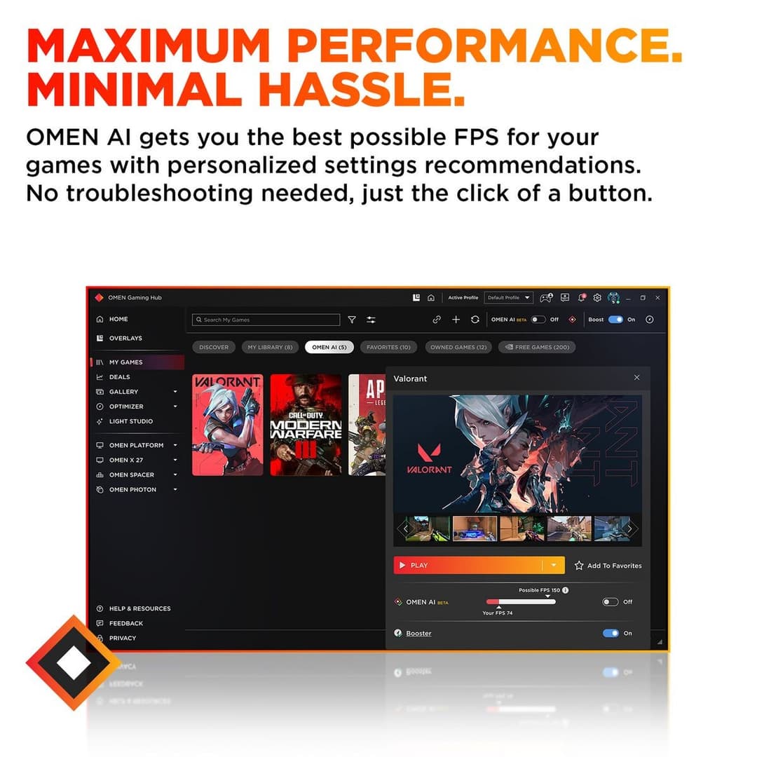 HP Omen R5 16GB 1TB RTX5060 Gaming Desktop PC - Image 4