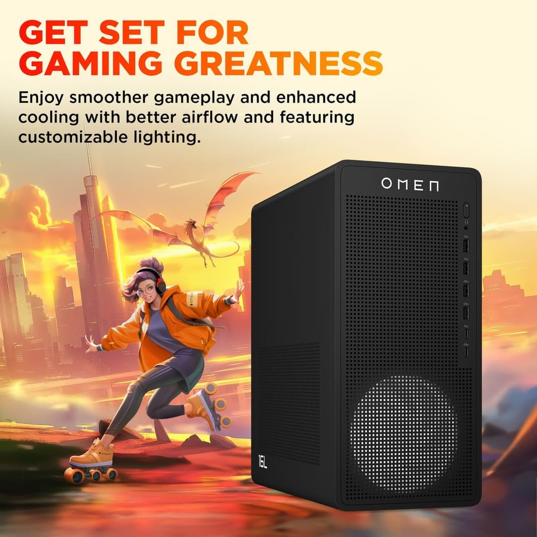 HP Omen R5 16GB 1TB RTX5060 Gaming Desktop PC - Image 5