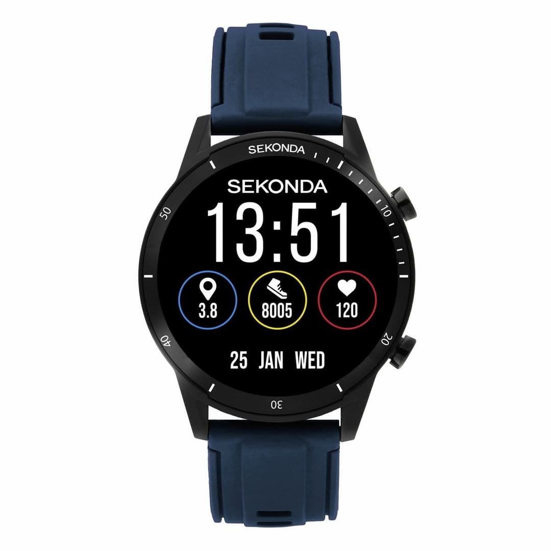 Sekonda Active Go Blue Silicone Strap Smart Watch - Image 1