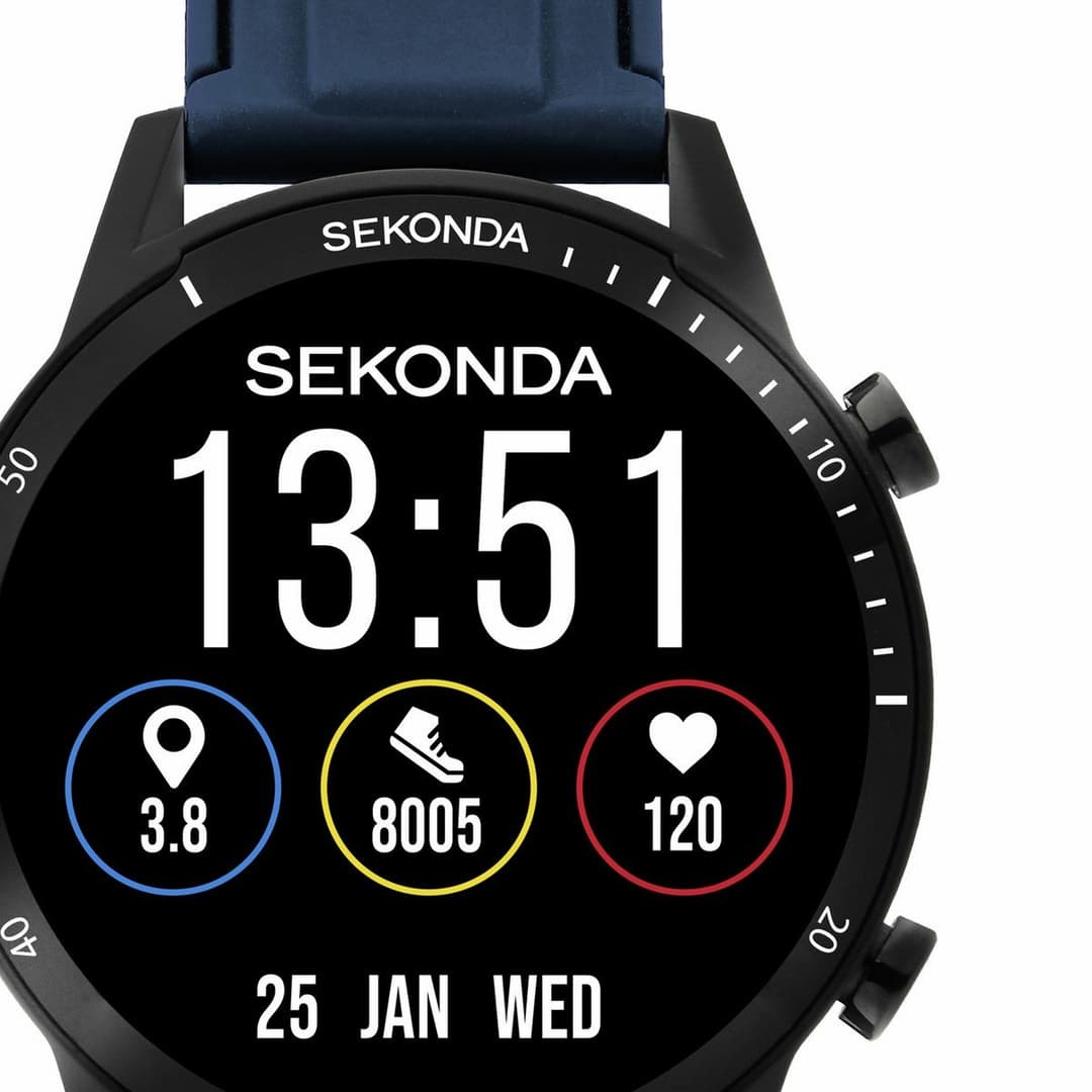 Sekonda Active Go Blue Silicone Strap Smart Watch - Image 2