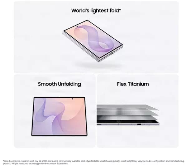 Samsung Galaxy Z Fold8 512GB Foldable Smartphone 16GB RAM - Lavender - Image 5