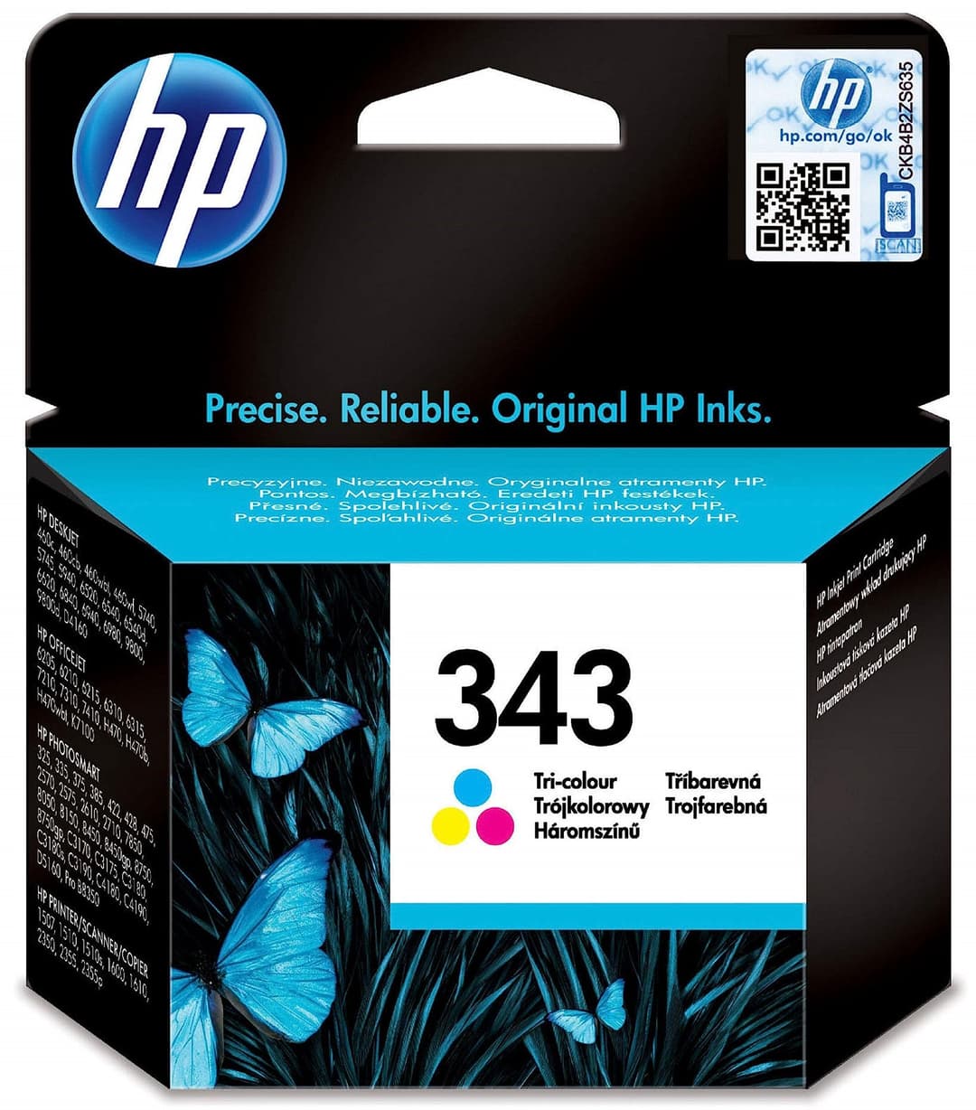 HP C8766EE 343 Original Ink Cartridge - Tri-Colour - Image 1