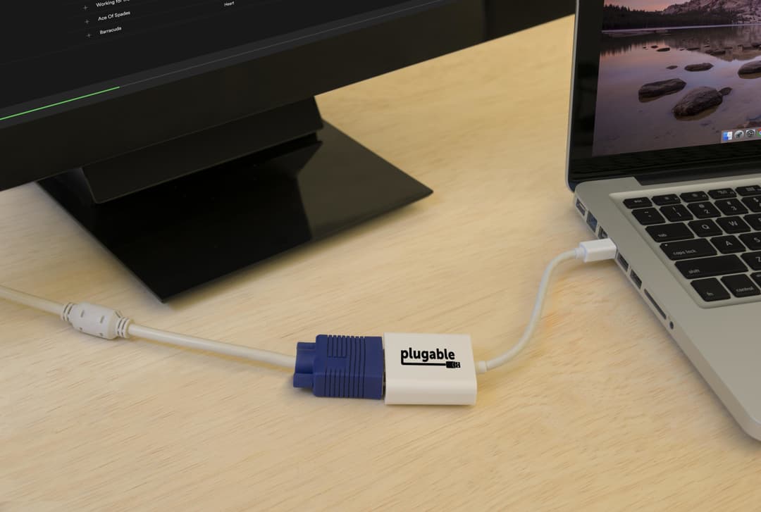 Plugable Technologies Mini DisplayPort (Thunderbolt 2) to VGA Adapter - Supports Mini-DisplayPort Equipped Mac, Windows, Linux Systems to VGA Displays up to 1920x1080, Active - Driverless - Image 3