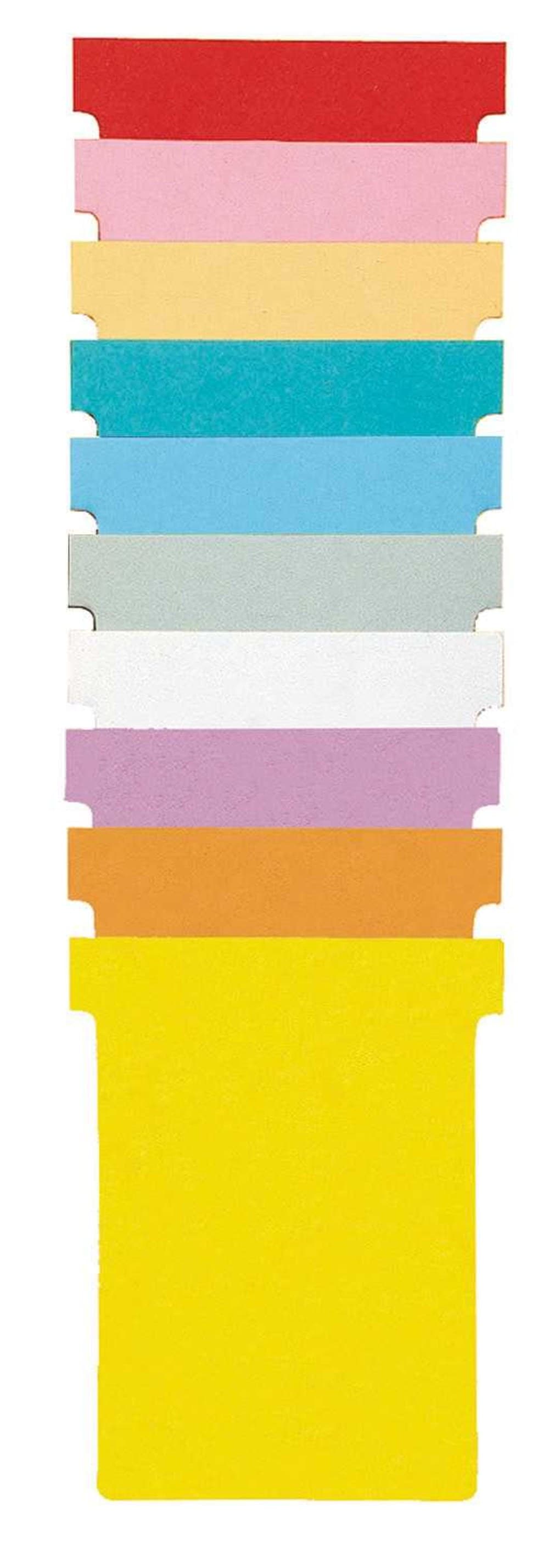 Nobo T-Cards Size 4 White (100) - Image 1