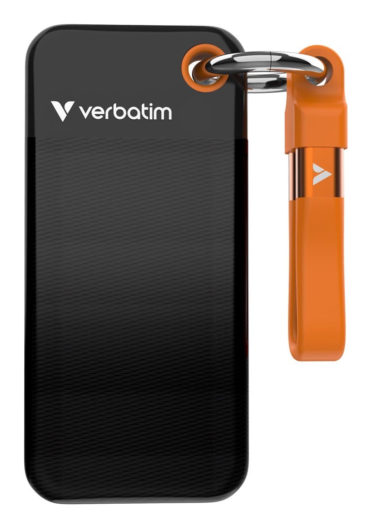 Verbatim Pocket SSD USB 3.2 Gen 2 128GB Black/Orange - Image 2