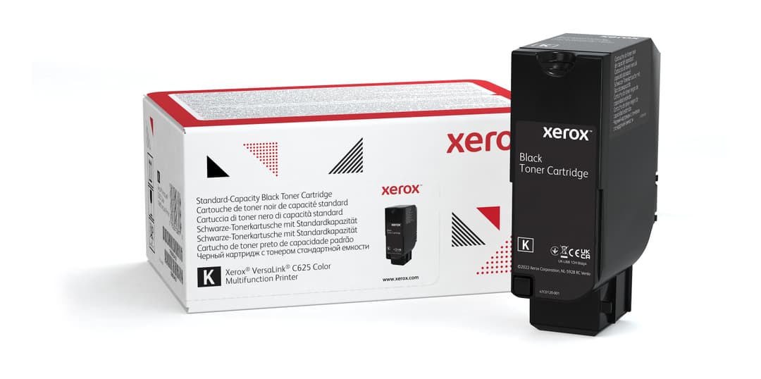 Xerox Genuine ® VersaLink® C620 Color Printer/C625 Color Multifunction Printer Black Standard capacity Toner Cartridge (8000 Pages) - 006R04616 - Image 1