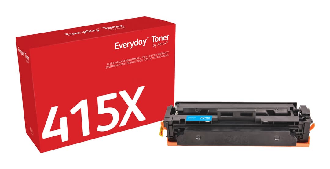 Everyday™ Cyan Toner by Xerox compatible with HP 415X (W2031X), High capacity - Image 1