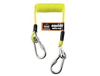 Ergodyne squids 3130S Coiled Cable Lanyard-2lbs  Lime  Standard - Image 5