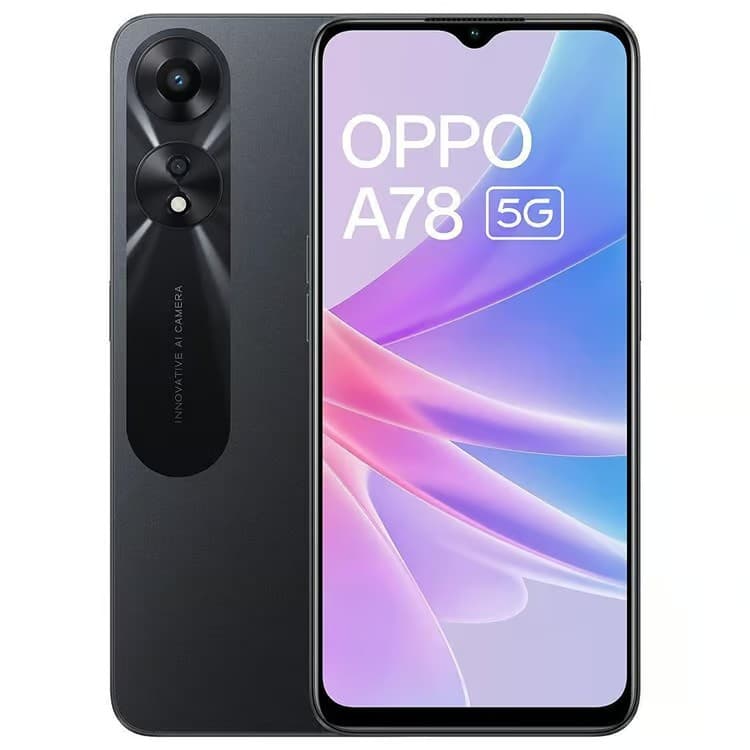 OPPO A78 5G Dual SIM 128GB Smartphone - Black - Image 1