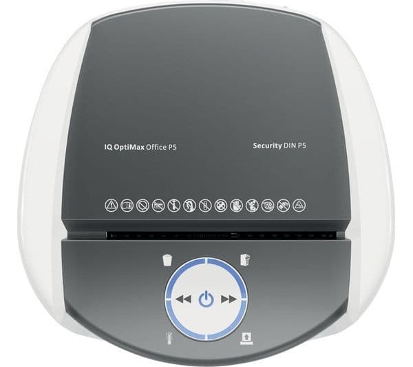 LEITZ IQ OptiMax Office P5 Micro Cut Paper Shredder - Image 3